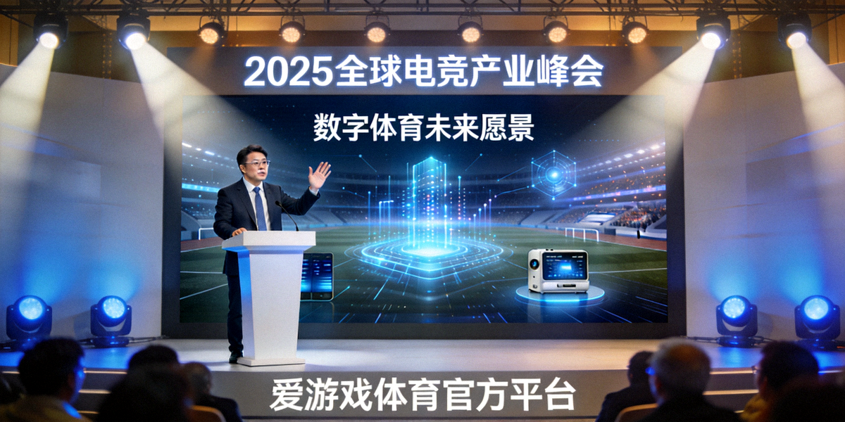 爱游戏体育官方平台在2025全球电竞产业峰会主舞台进行主题演讲，展示数字体育未来愿景