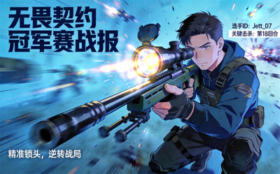 无畏契约冠军赛战报，展示选手精准射击瞬间