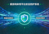 爱游戏体育平台安全防护系统示意图，盾牌图标与数据流