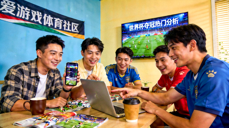 爱游戏体育社区用户交流场景，体育爱好者分享观点