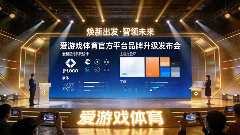 爱游戏体育官方平台品牌升级发布会现场，全新视觉系统正式亮相
