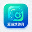 爱游戏体育官方平台页脚品牌标识，青色渐变方形图标，象征官方平台的科技与运动属性